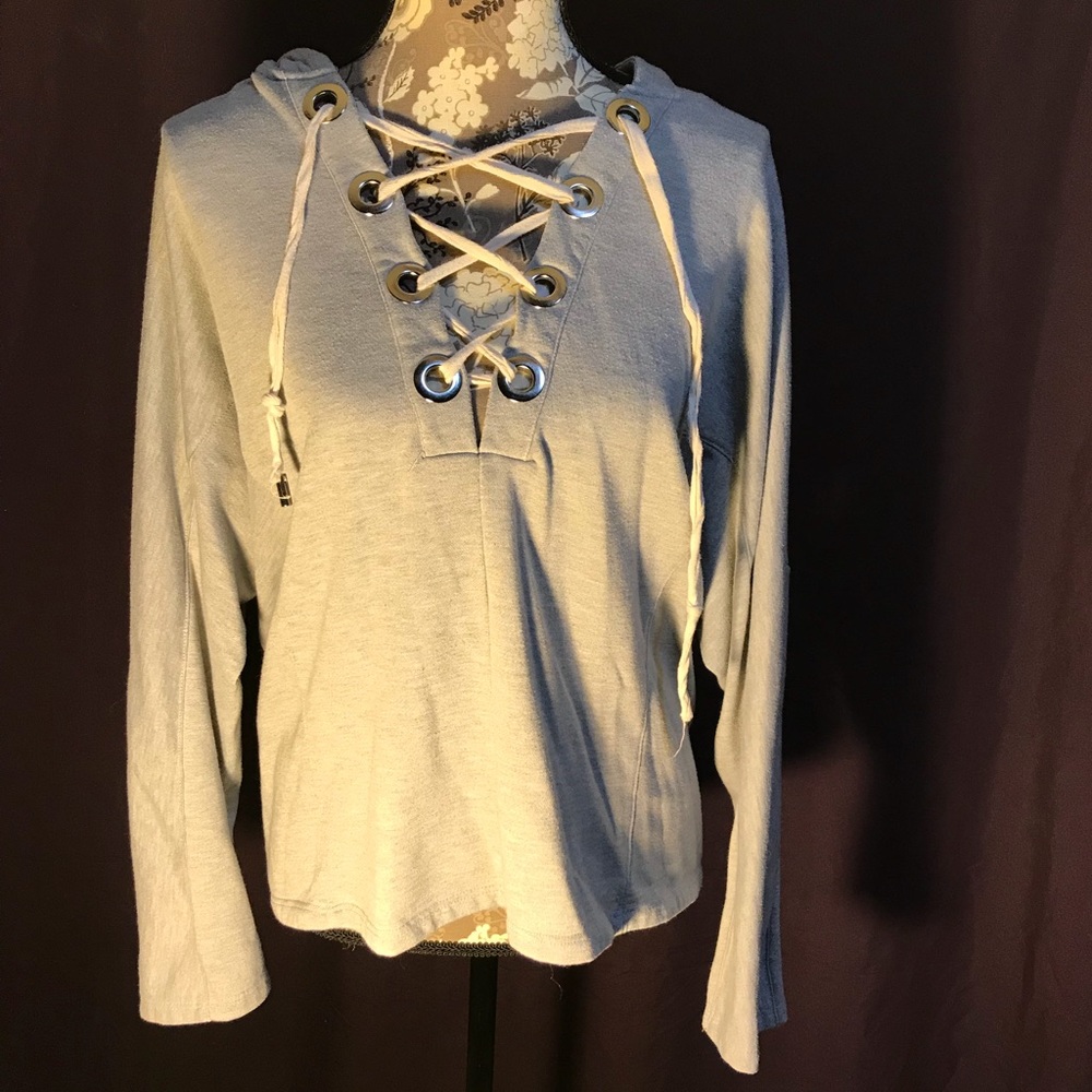 Fashion nova deep v-neck hoodie